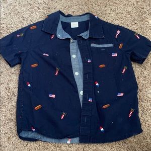 4th of July button up